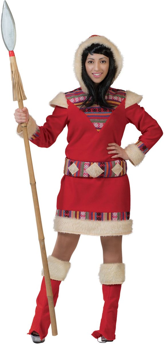 Eskimo Kostuum | Eskimo Nanook Dame | Vrouw | Maat 36-38 | Carnaval kostuum | Verkleedkleding